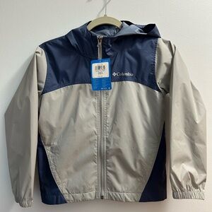 Columbia Kids' Navy and Light Gray Raincoat